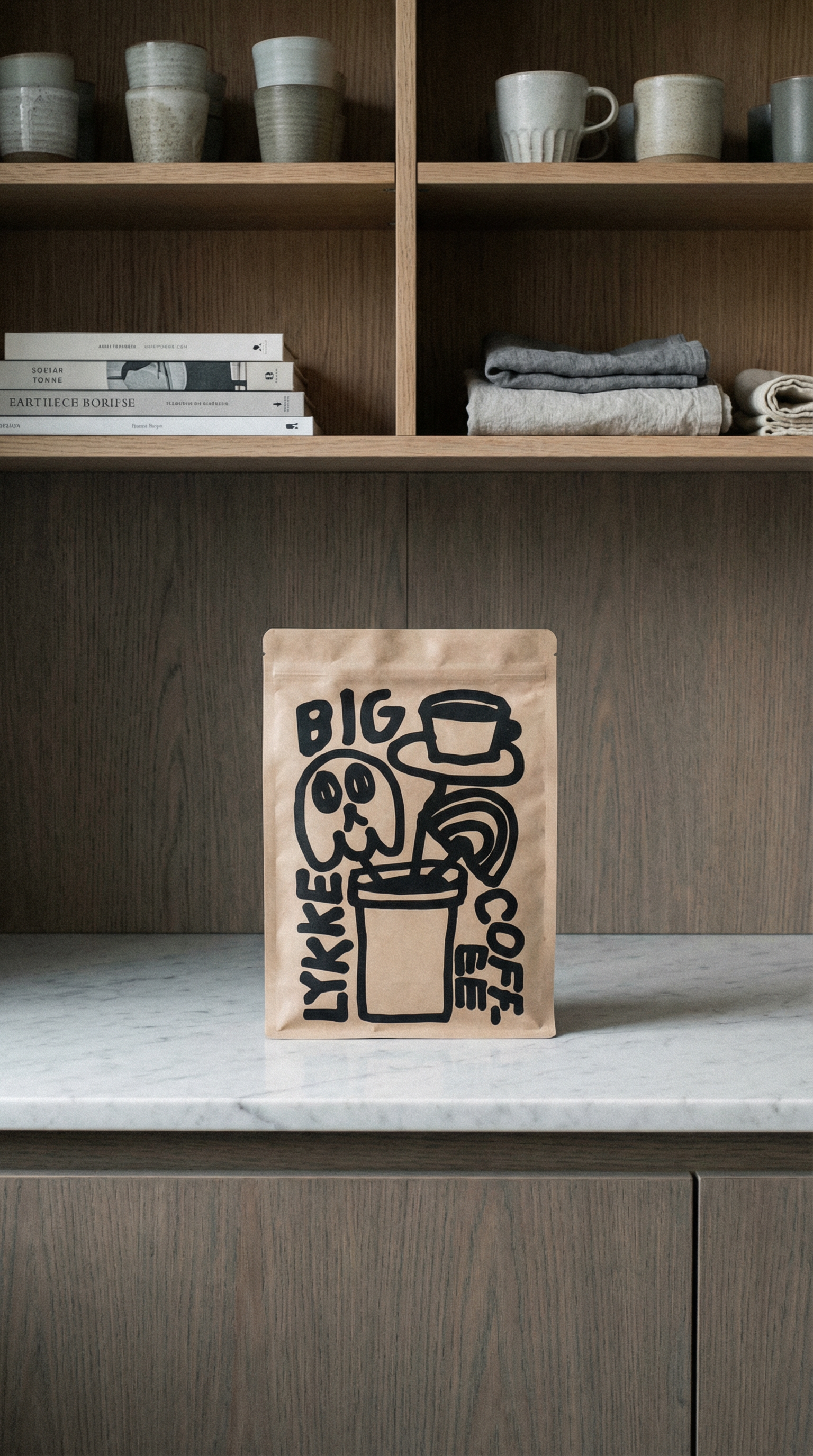 AI product shot of Lykke BIG BAG – 3KG (Whole bean)