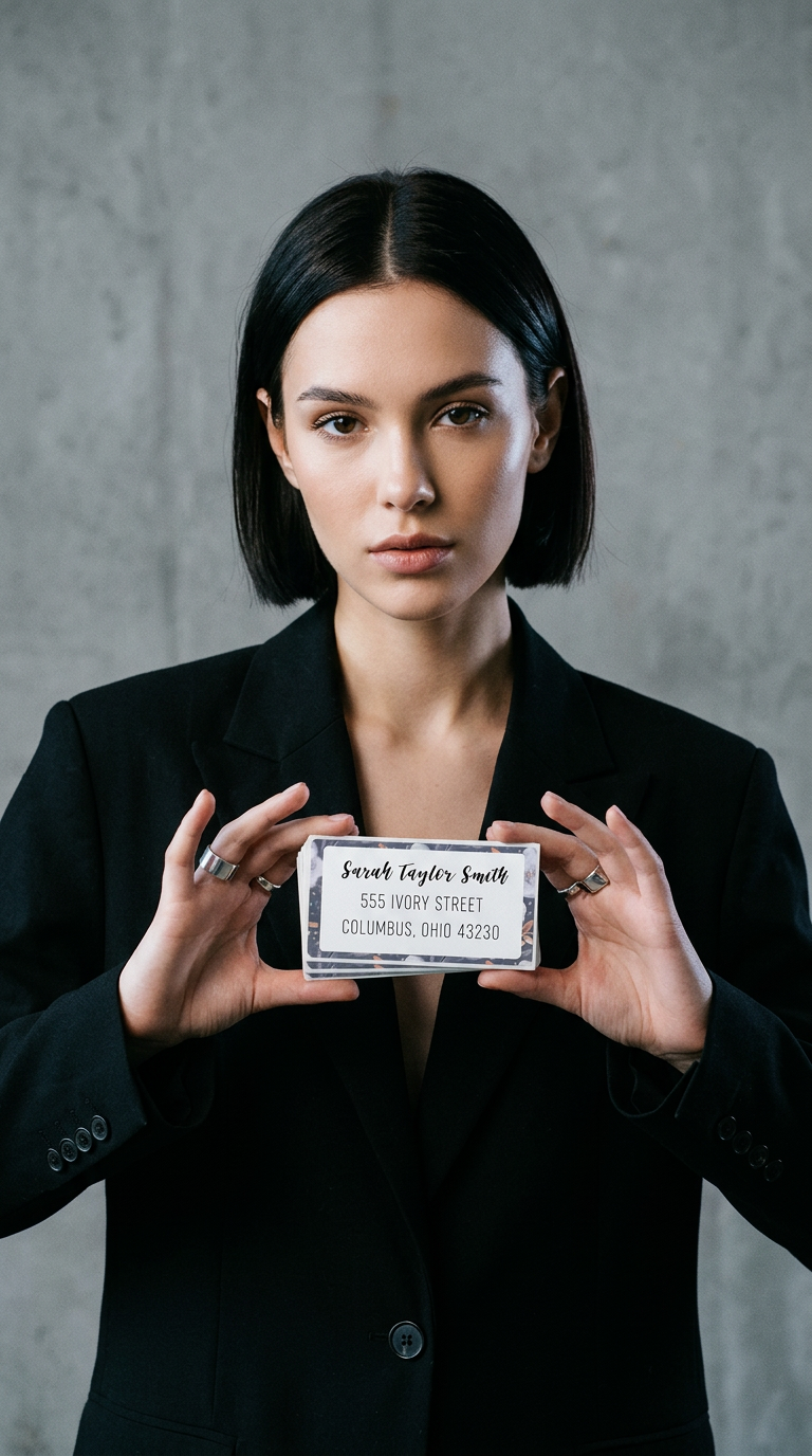 AI product shot of Navy Floral - Return Address Labels