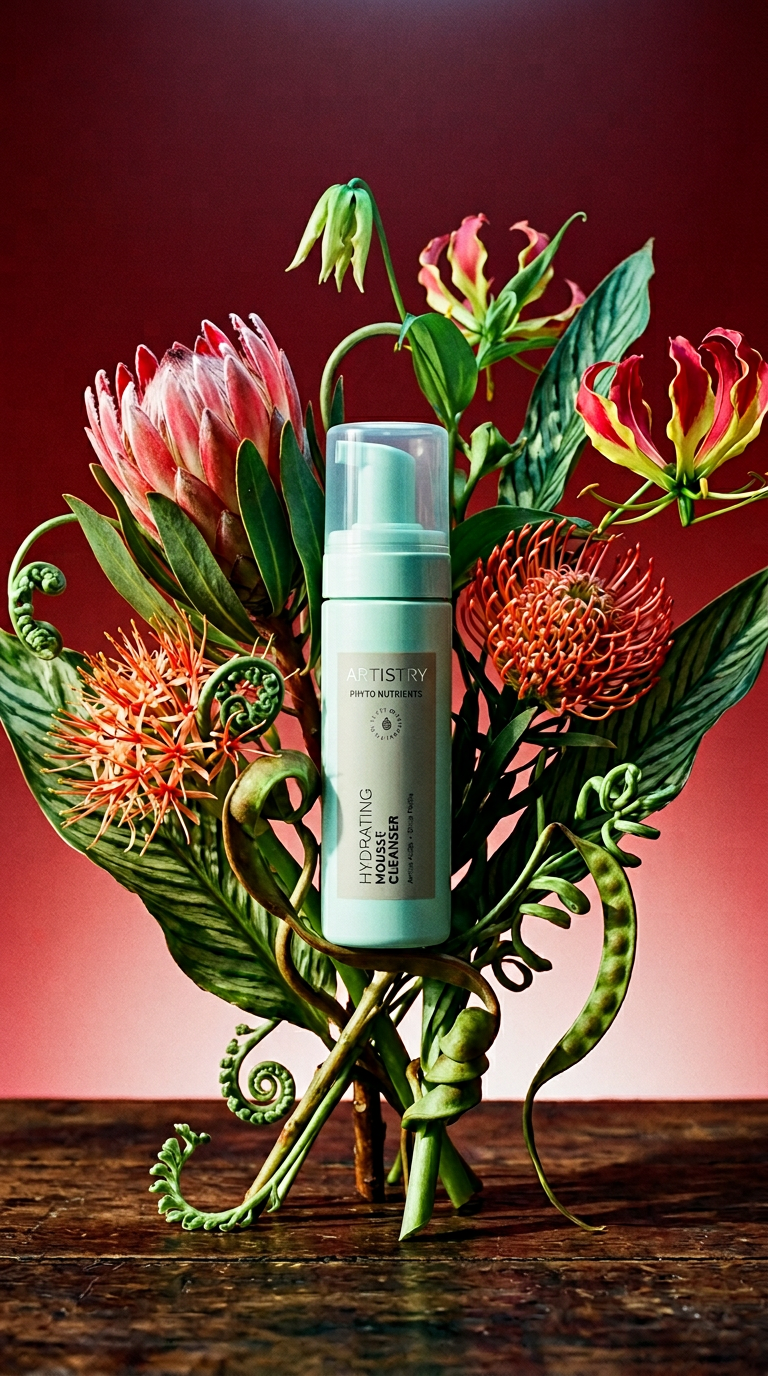 AI product shot of Artistry Skin Nutrition™ - Hydrating Mousse Cleanser