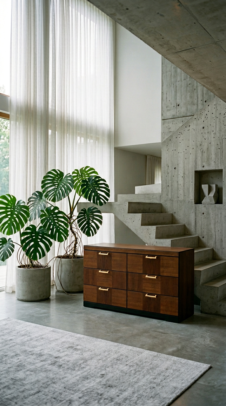 AI product shot of MCM Teak & Walnut Dresser