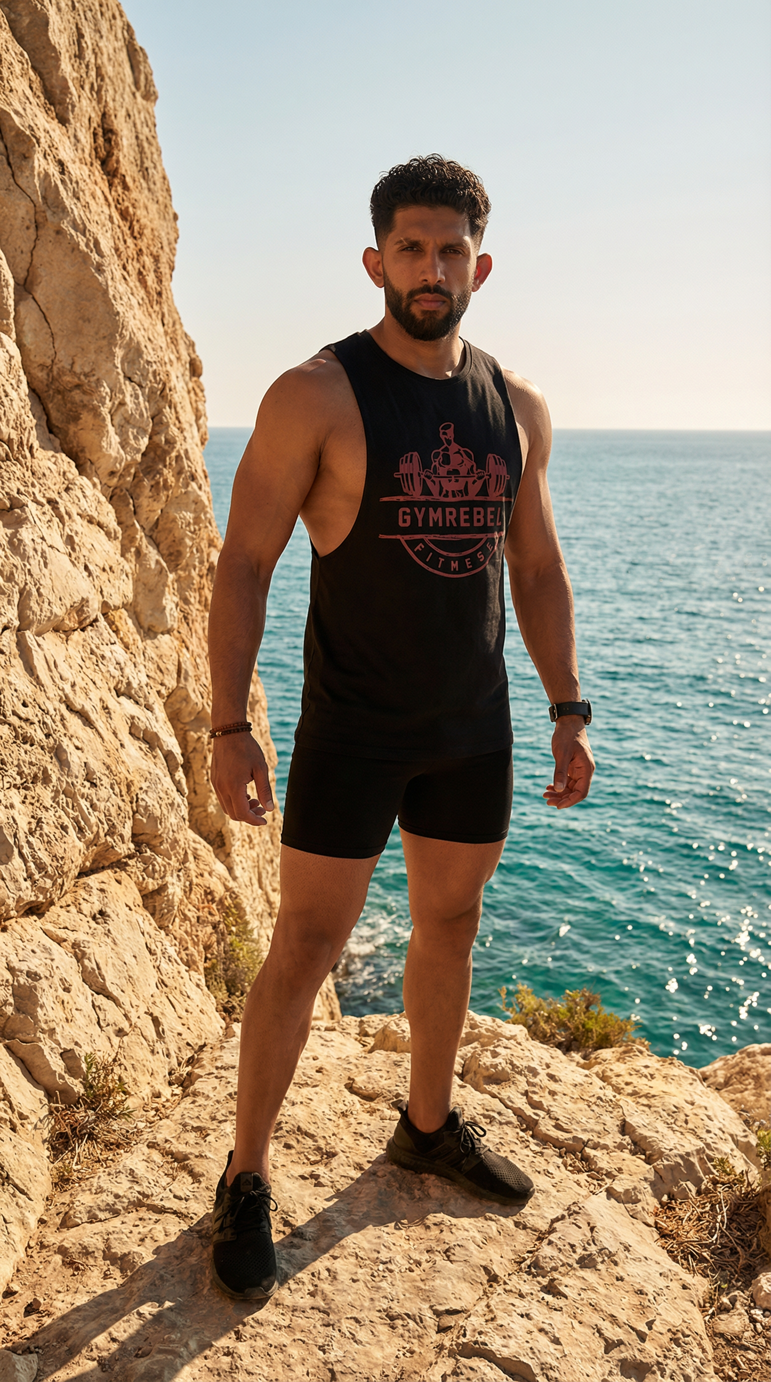 AI product shot of Active Mesh & Sweatpants Set