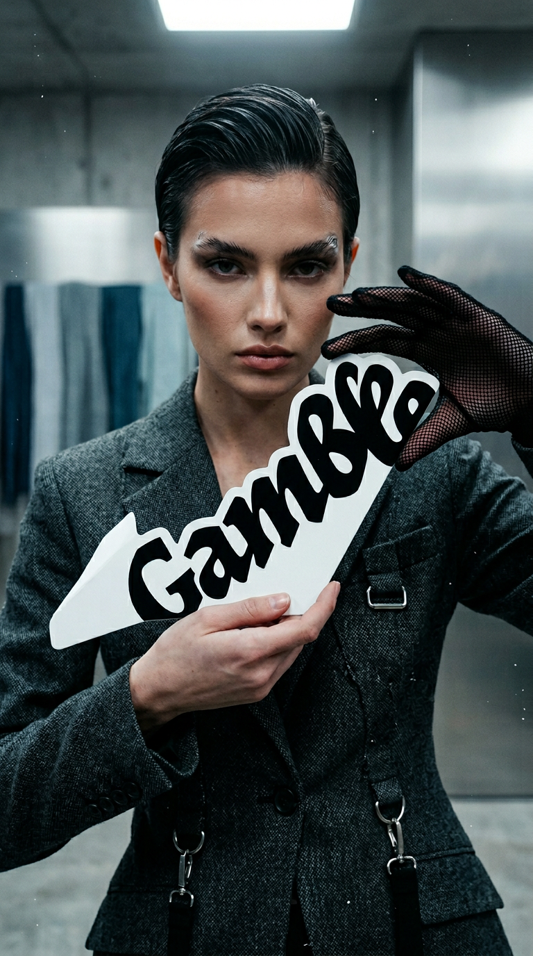 AI product shot of Gamble 7" Vinyl Sticker