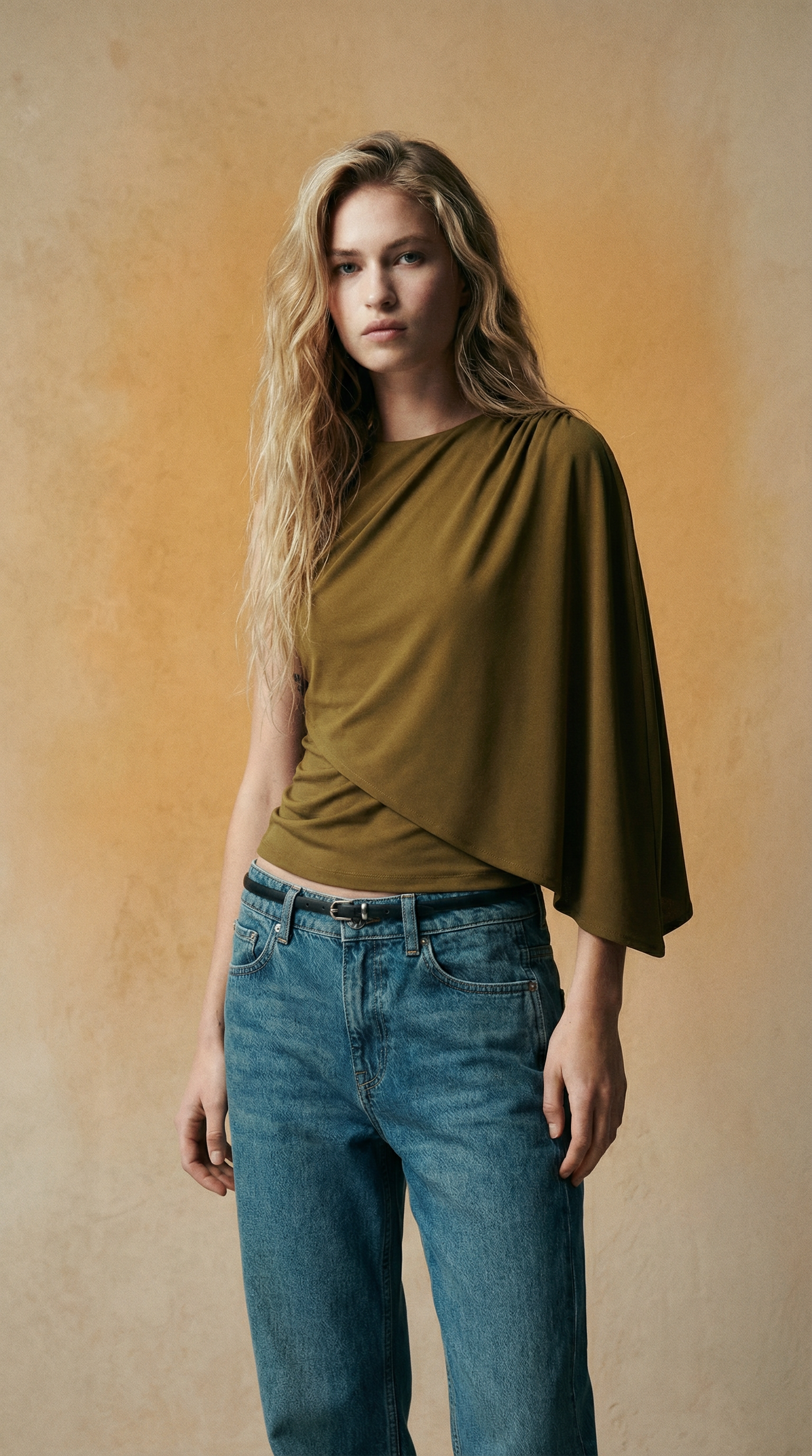 AI product shot of Cape-Detail Top