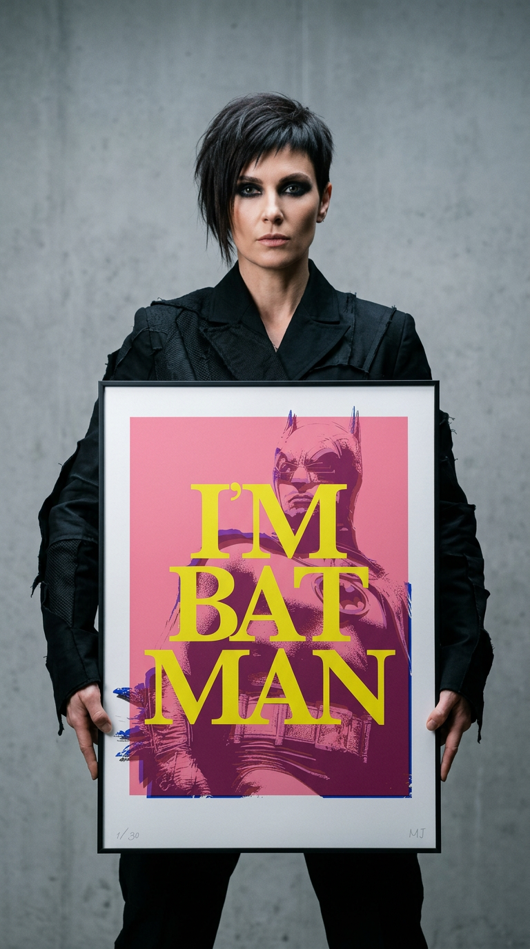 AI product shot of BATMAN Limited Edition Print