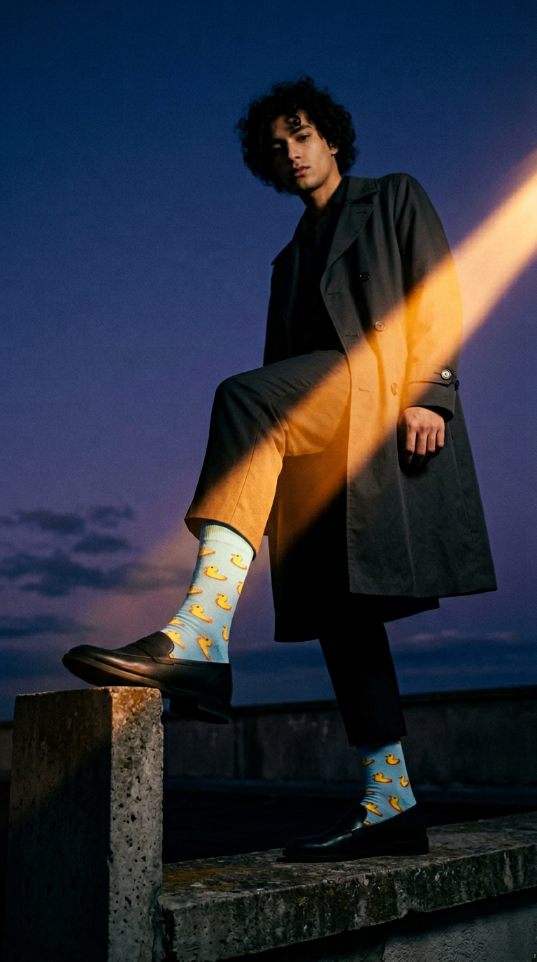 AI product shot of Duck Socks (1 Pair)