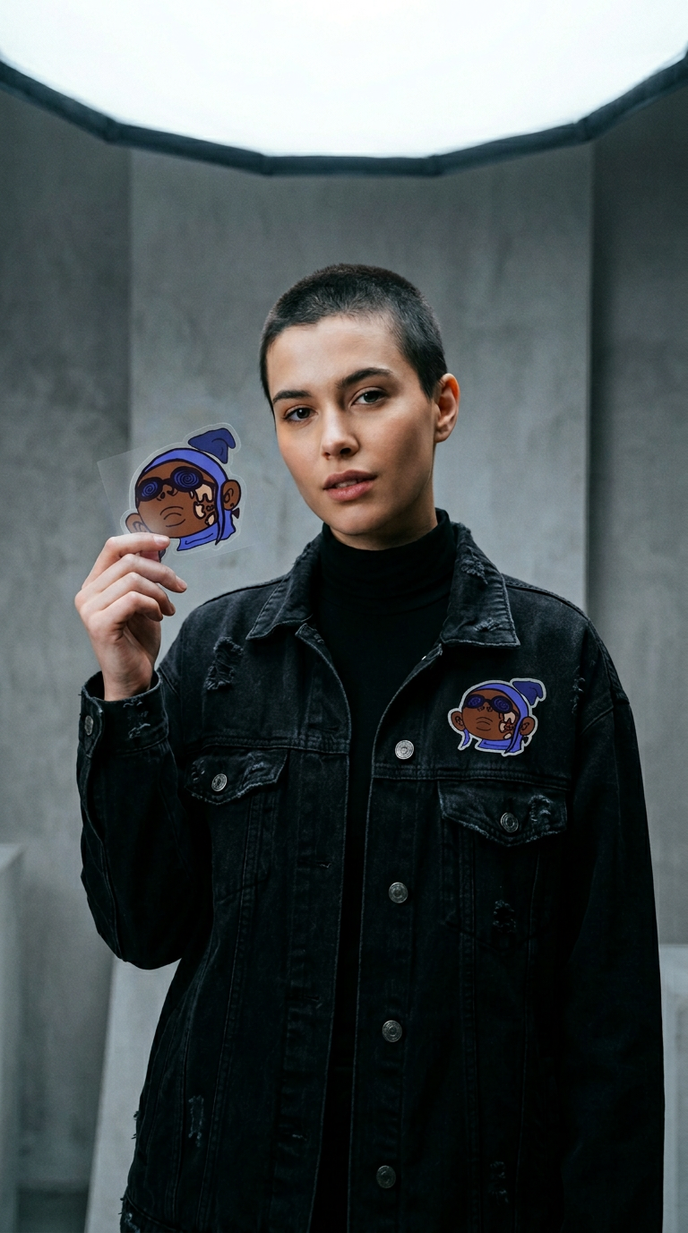 AI product shot of Spiral Stickers