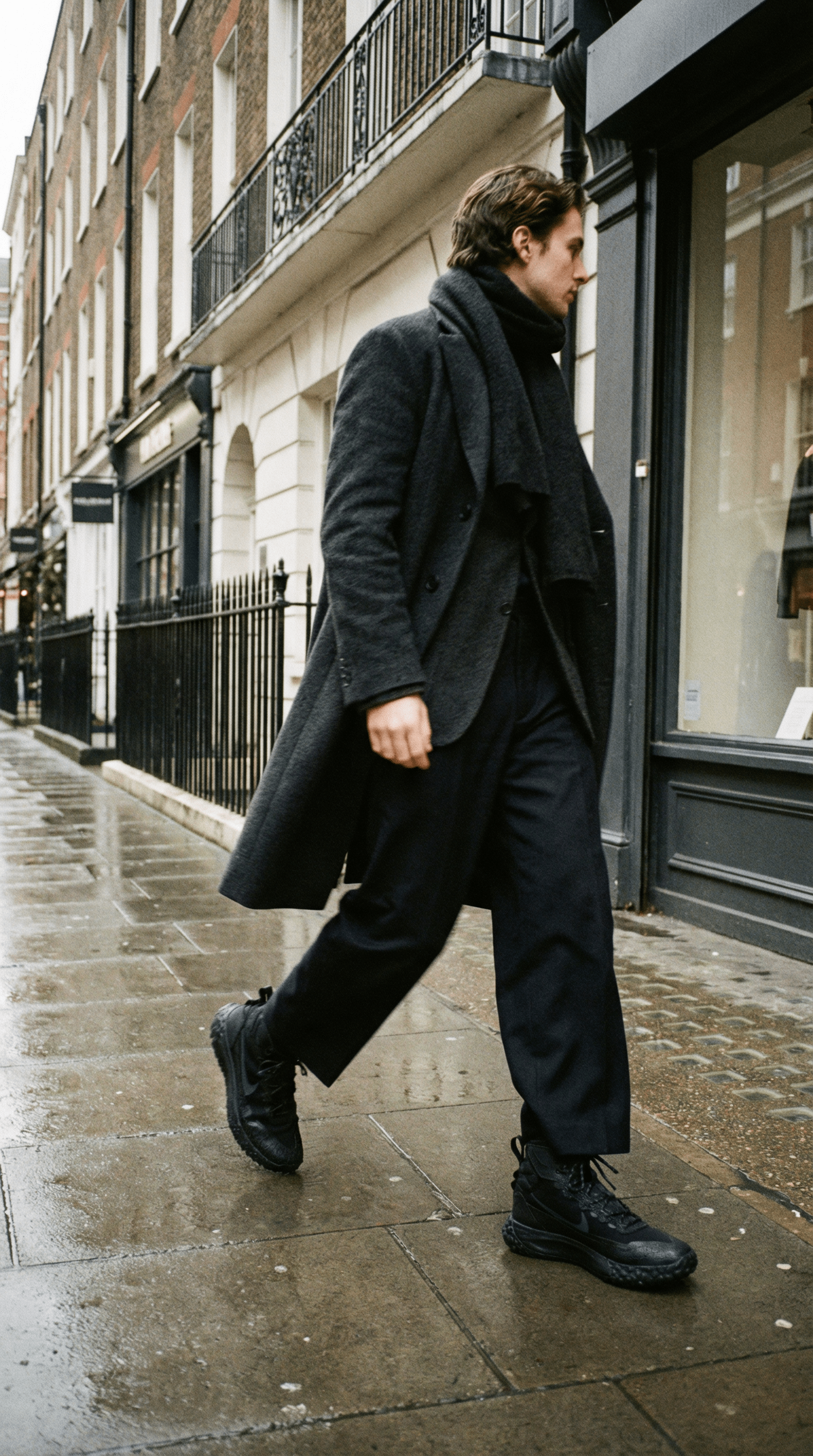 AI product shot of Nike Terrascout Big Kids' Boots with Reflective Accents