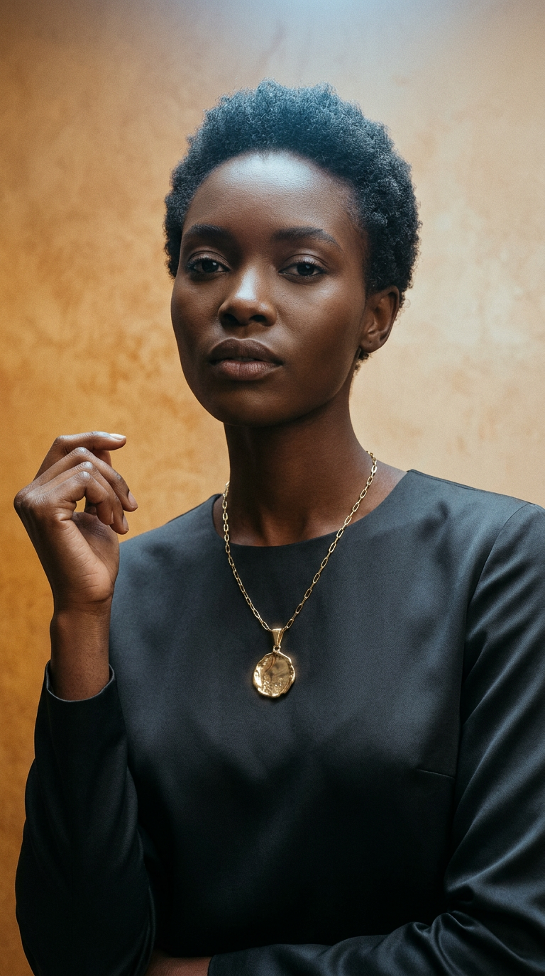 AI product shot of Nacre Pendant