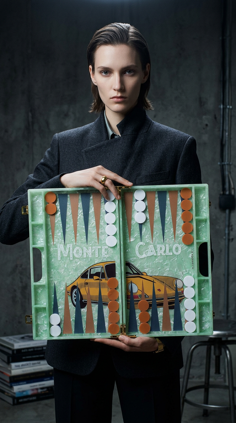 AI product shot of backgammon monte carlo