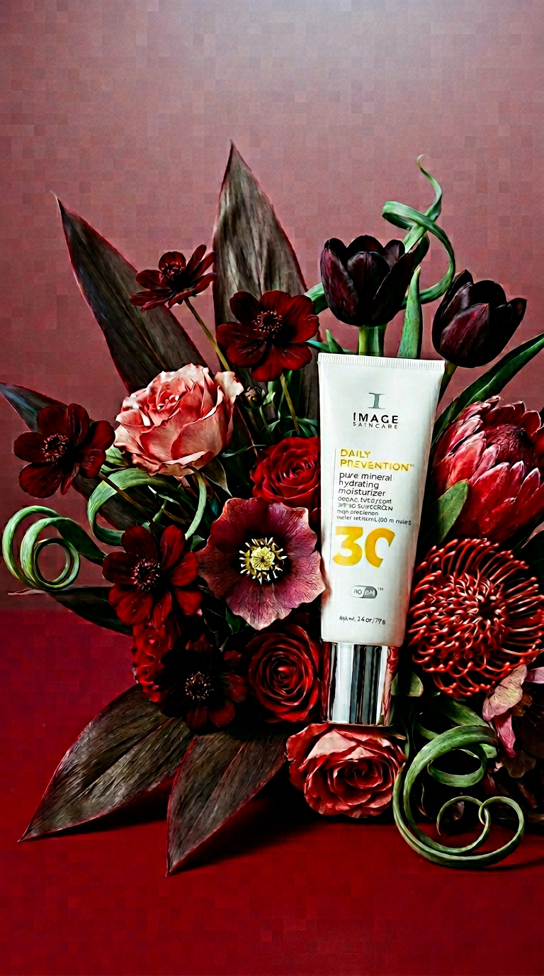 AI product shot of New Daily Prevention pure mineral hydrating moisturizer SPF 30