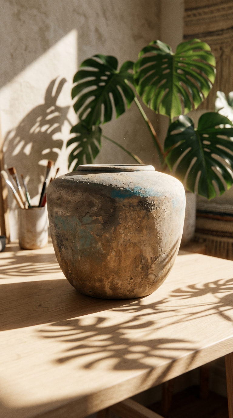 AI product shot of Madura Clay Pot – A