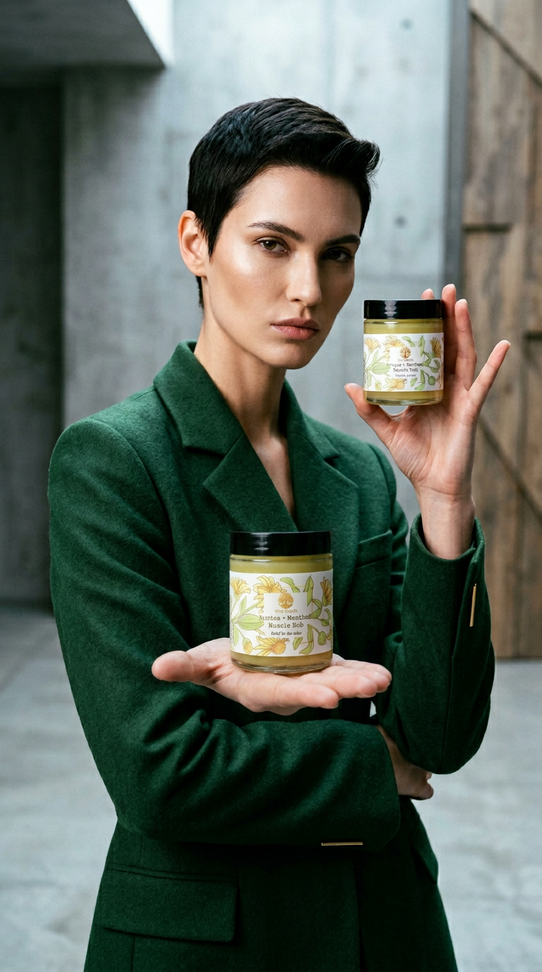 AI product shot of Arnica Menthol Muscle Rub
