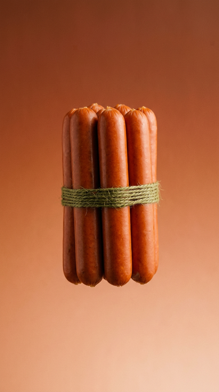 AI product shot of Wagyu Hot Dogs - 1 lb.