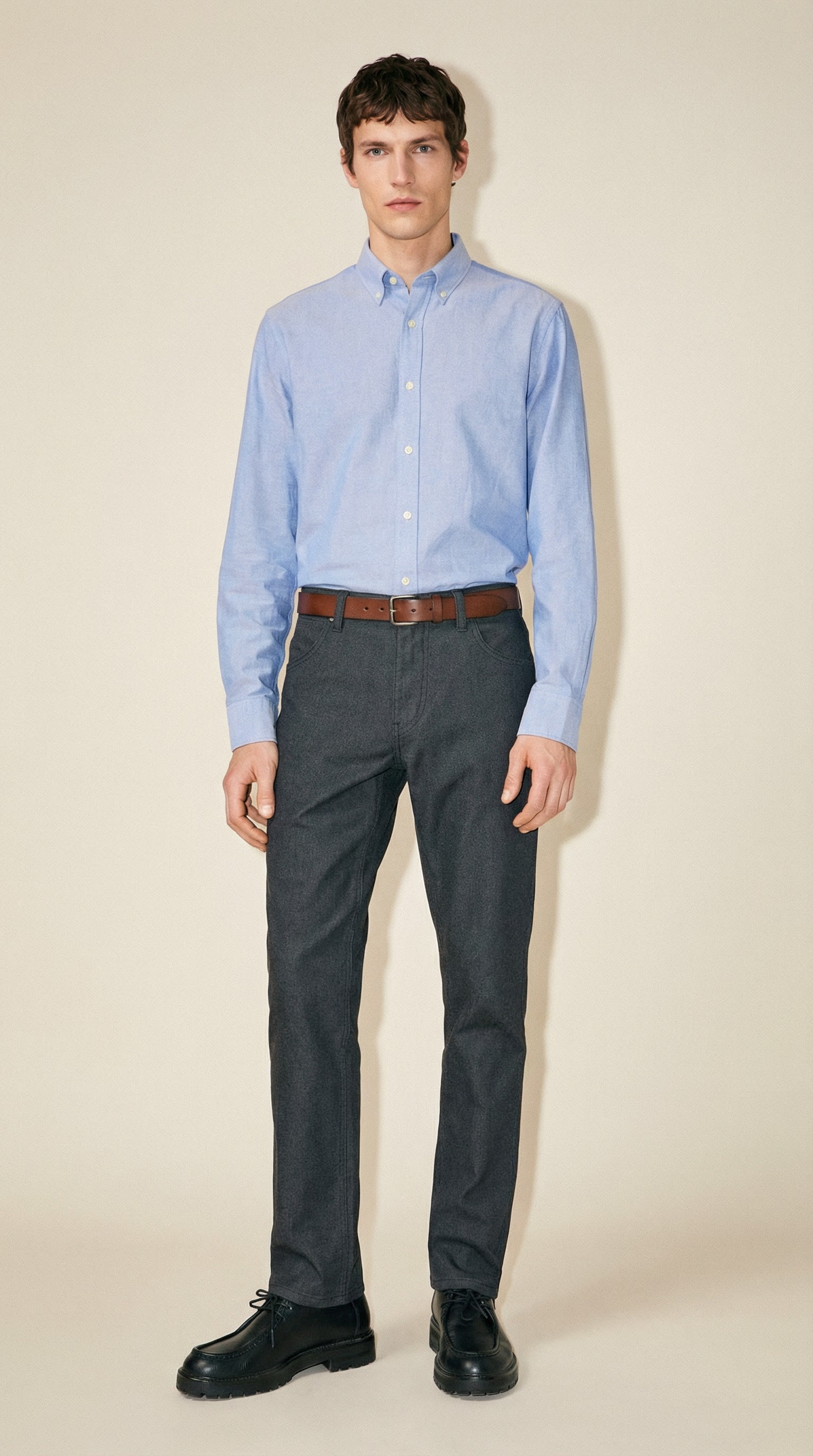 AI product shot of WRANGLER 5-Pocket-Hose GREENSBORO mit Reißverschluss