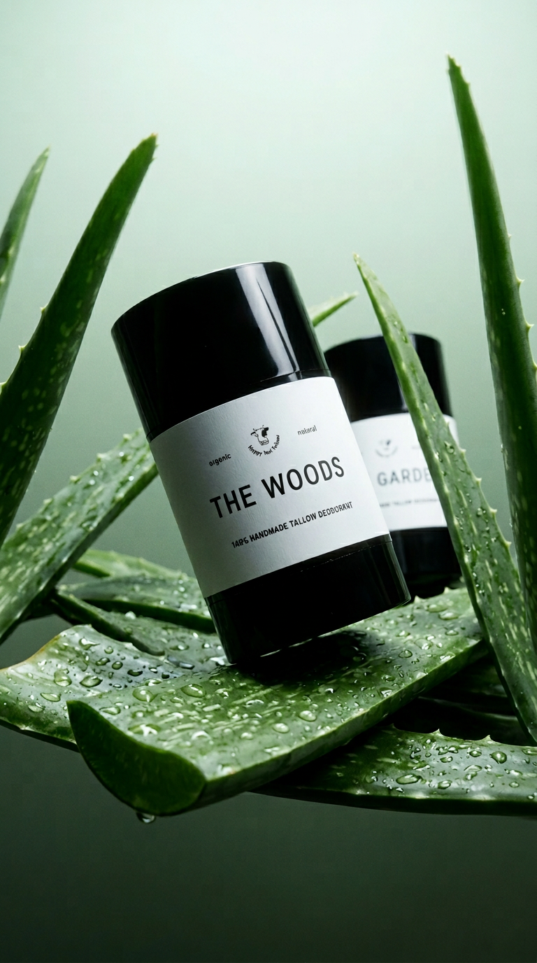 AI product shot of Tallow Deodorant