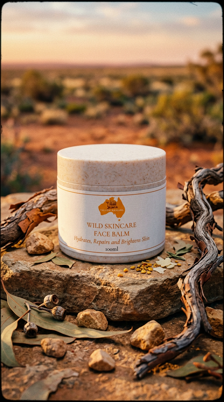 AI product shot of Wild Skincare Face Balm