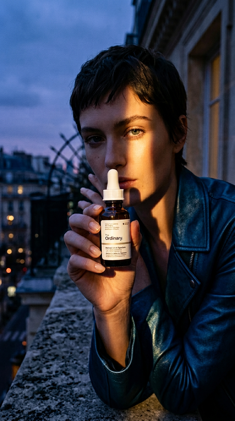 AI product shot of Retinol 1% in Squalane