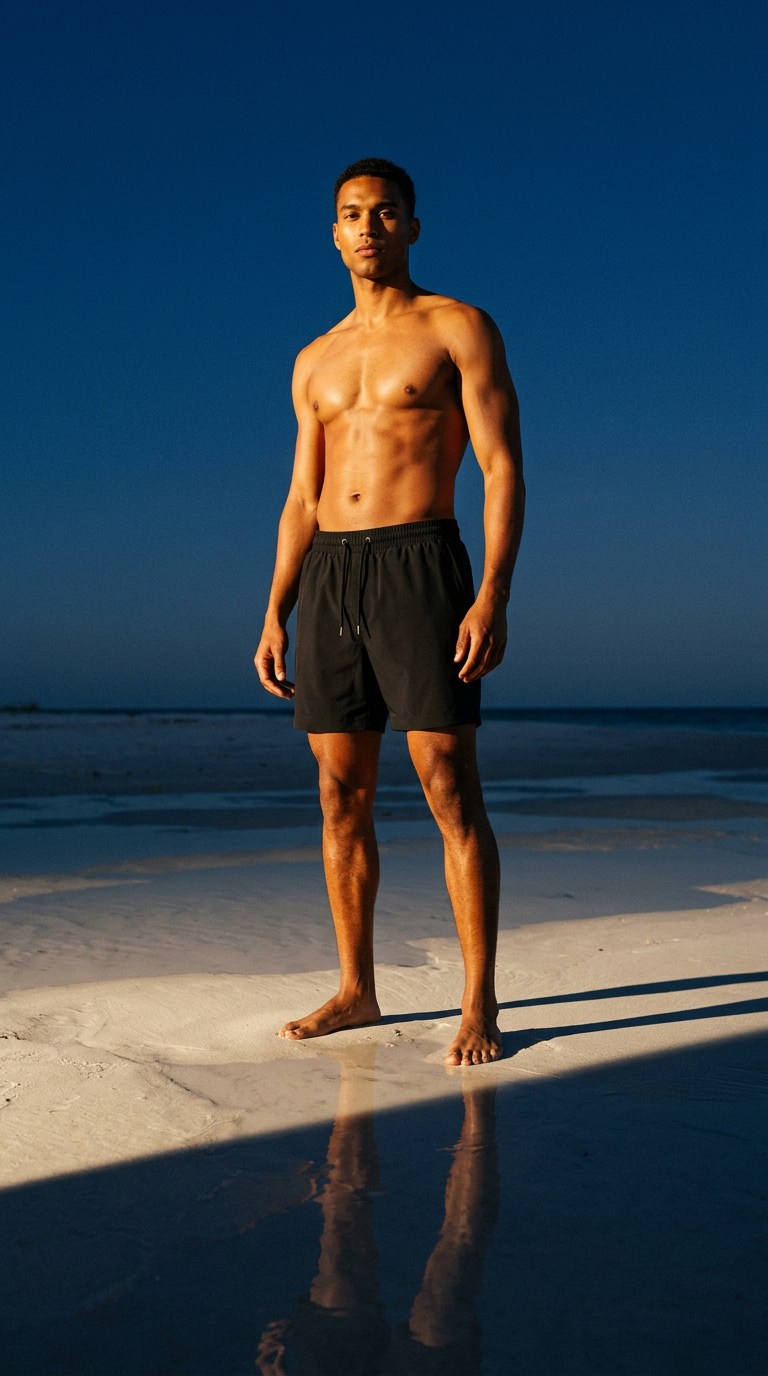 AI product shot of Split Hem Boardshort