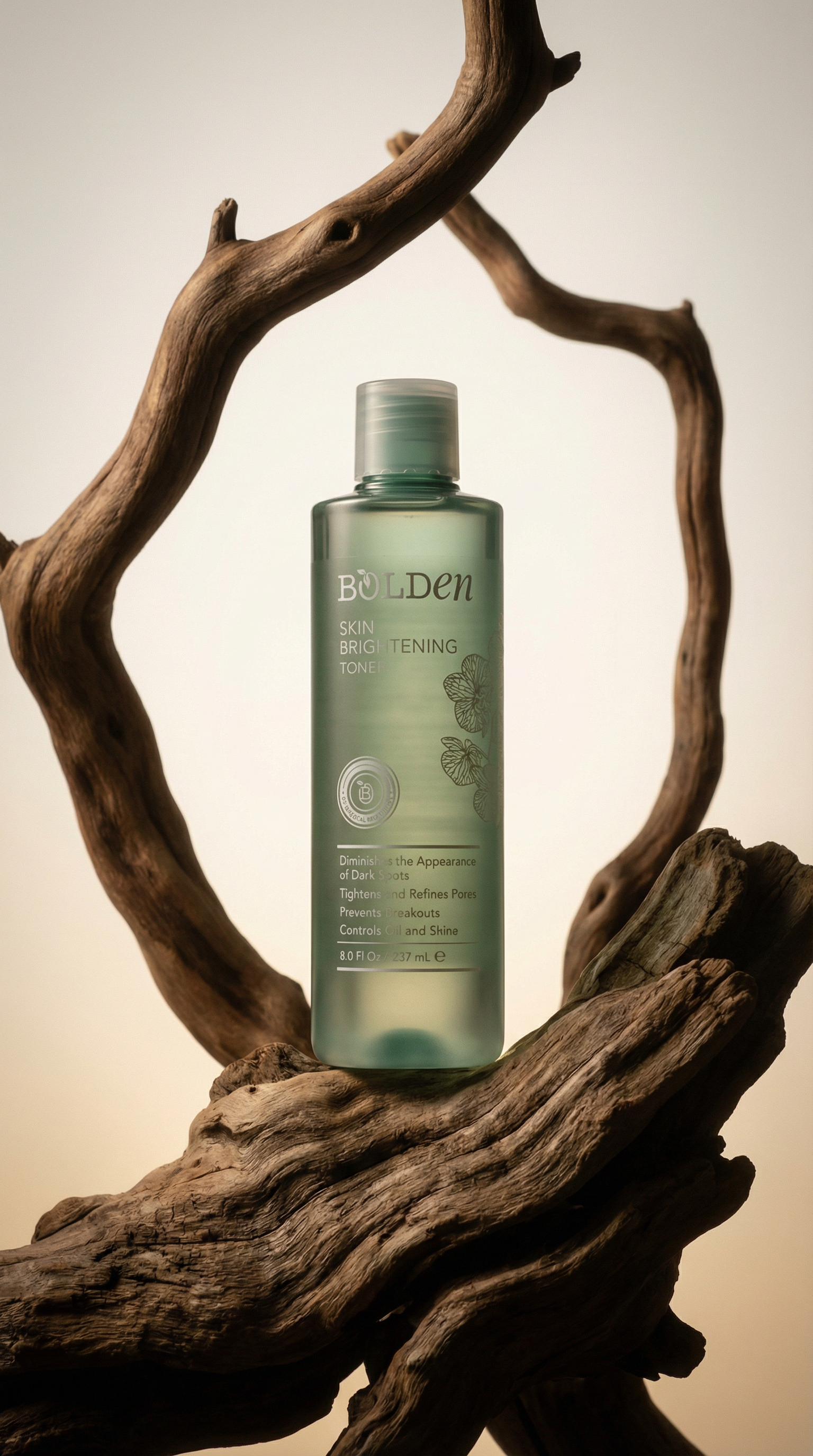 AI product shot of Bolden Brightening Toner | Fights Breakouts & Dark Spots with Glycolic Acid