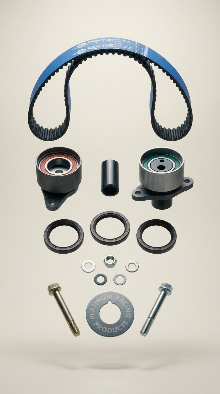 AI product shot of Platinum Racing Products - RB20, RB25, RB26 TWIN CAM TIMING BELT KIT