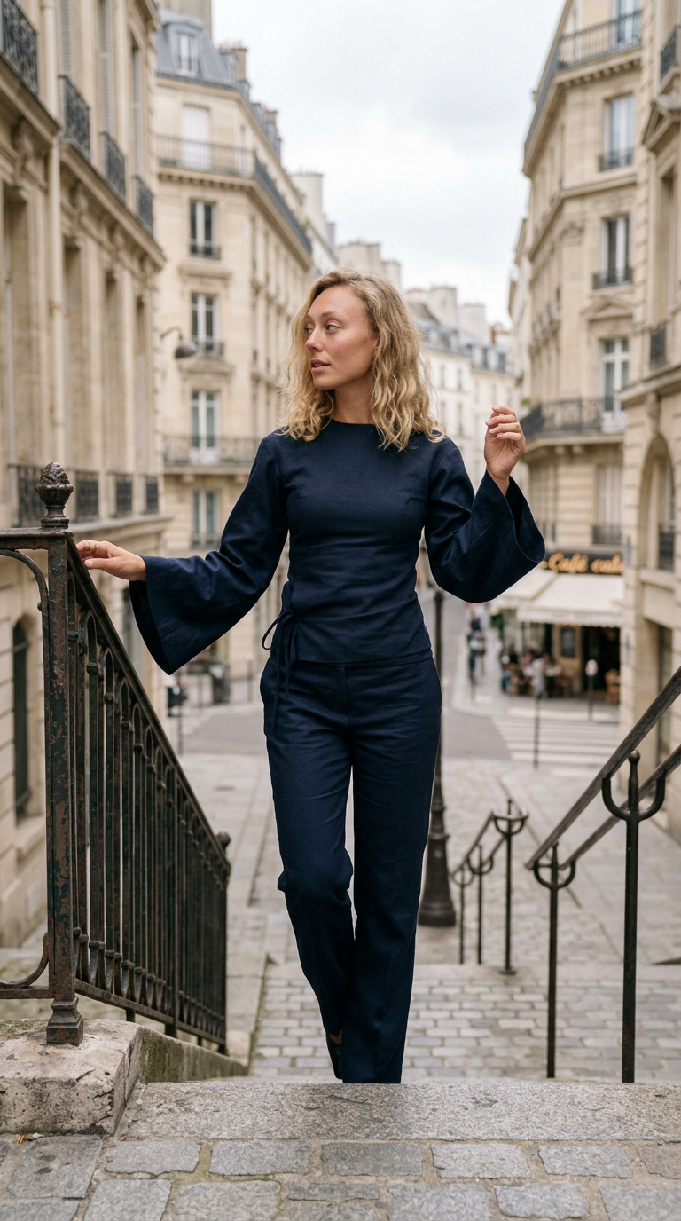 AI product shot of NOOR BLUSE