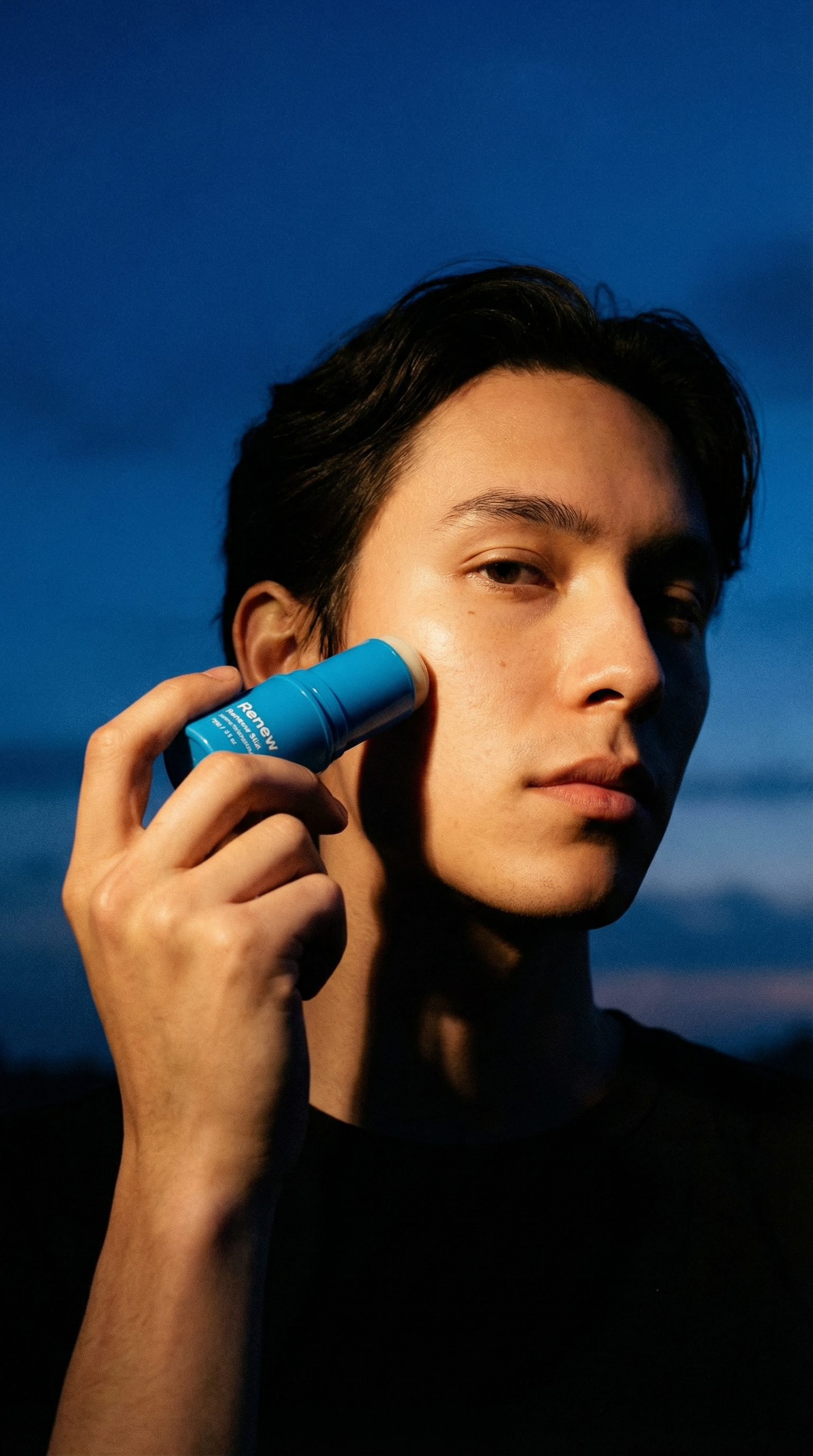 AI product shot of The Marker Skincare Stick Set — Brighten, Hydrate, Renew & The Eye Stick