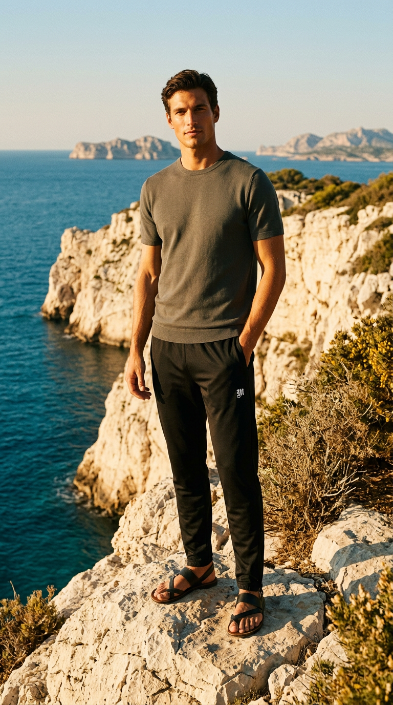 AI product shot of MONARCHÉ ESSENTIAL REFLECTIVE PANT