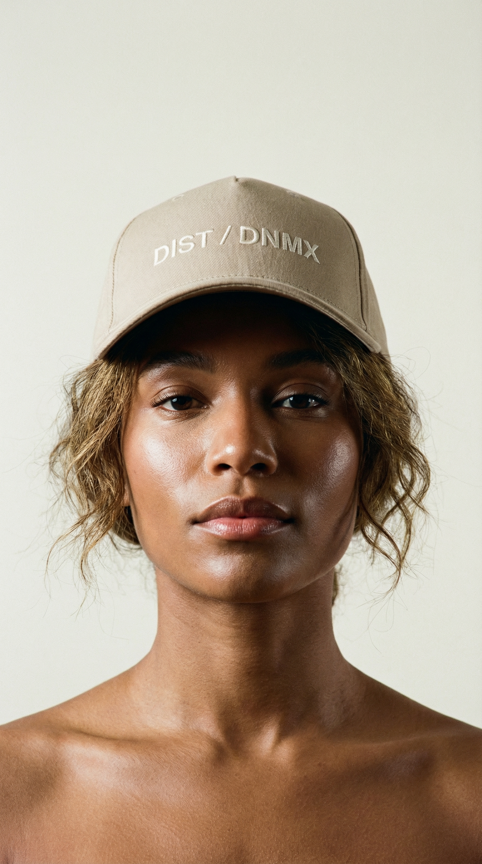 AI product shot of HASTE x DIST / DNMX HEADGEAR 5-Panel Unstructured Black