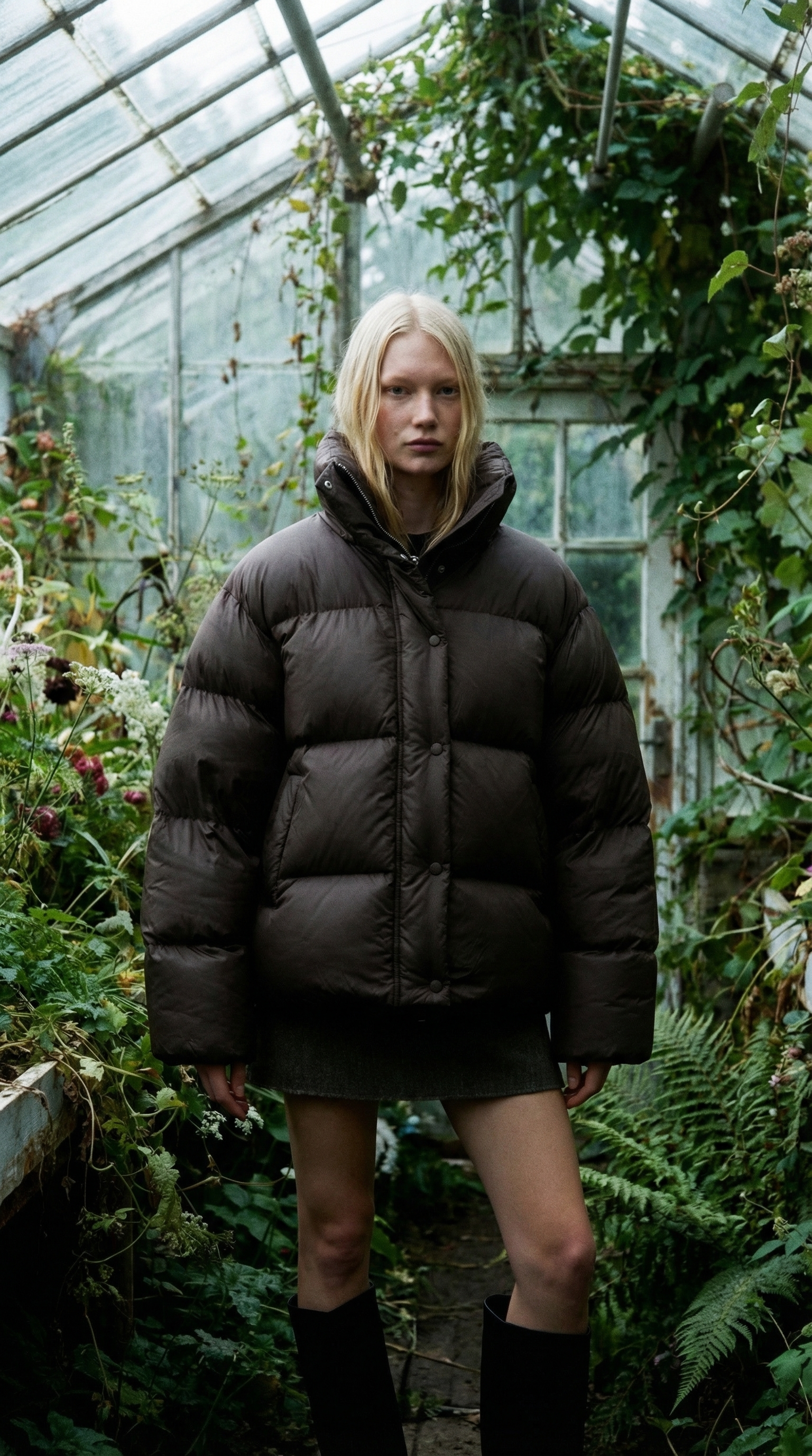 AI product shot of OVERSIZED RECYCLED DOWN PUFFER JACKET