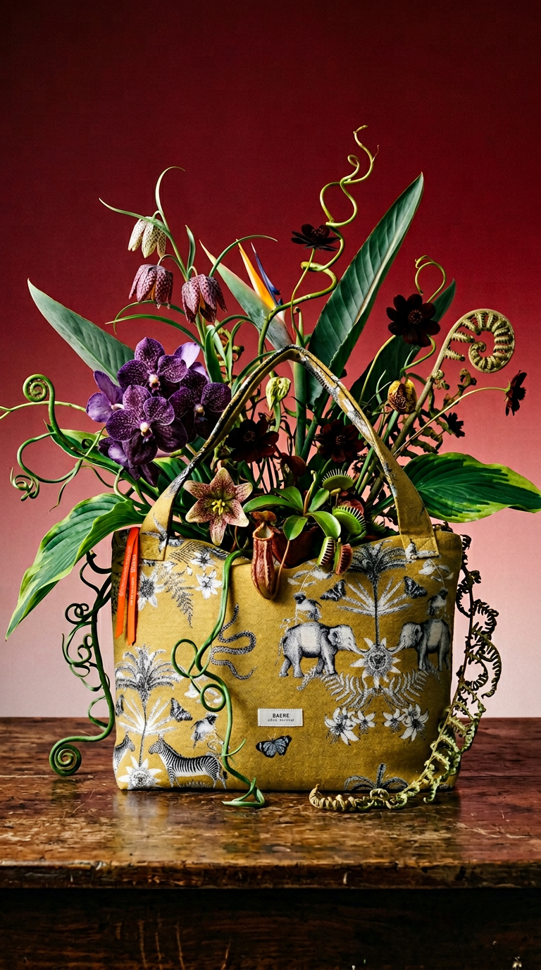 AI product shot of Jungle diaper bag