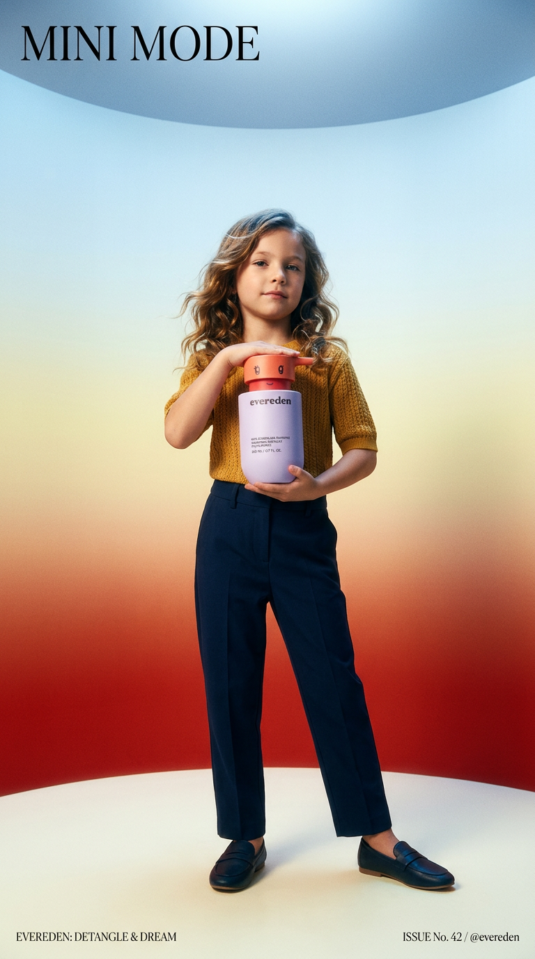 AI product shot of Kids Happy Hair Trio