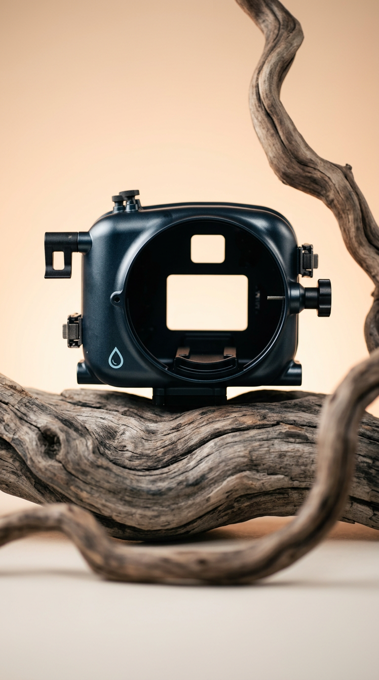 AI product shot of Canon Underwater Housings