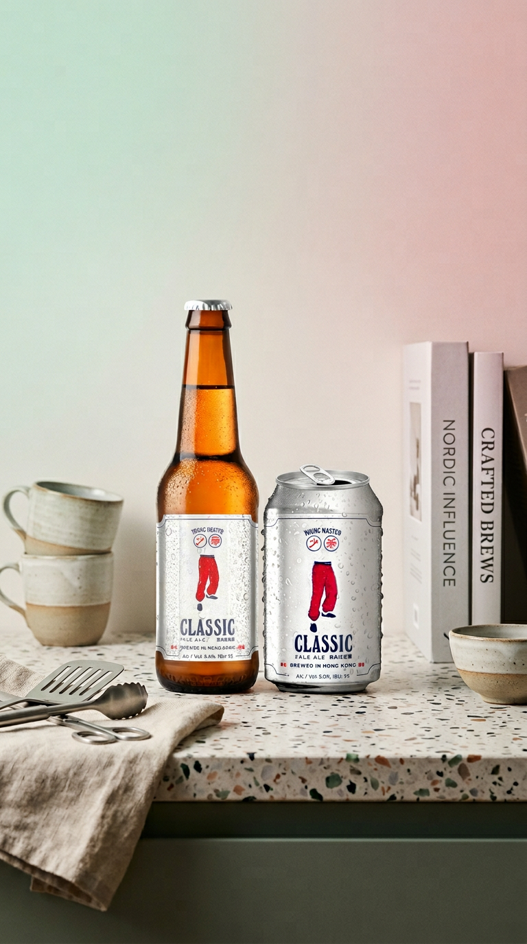 AI product shot of CLASSIC PALE ALE