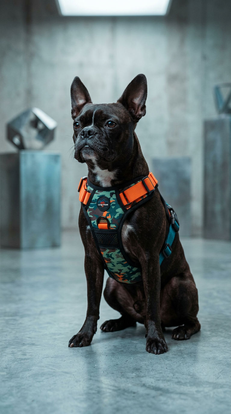 AI product shot of Trig Point Dog Harness