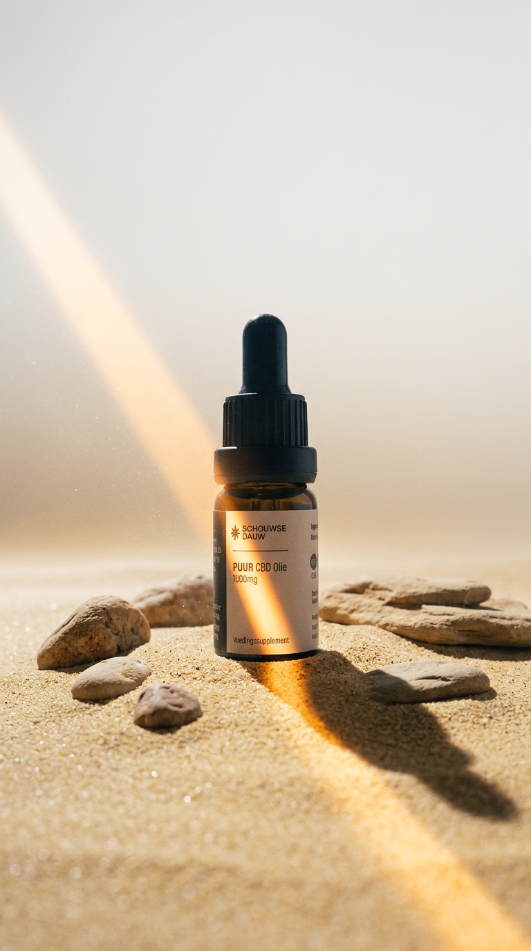 AI product shot of PUUR • CBD Olie 10% Volspectrum | Natuurlijke CO2 Extractie | Maximaal & Krachtig | 10ml | 1000 mg