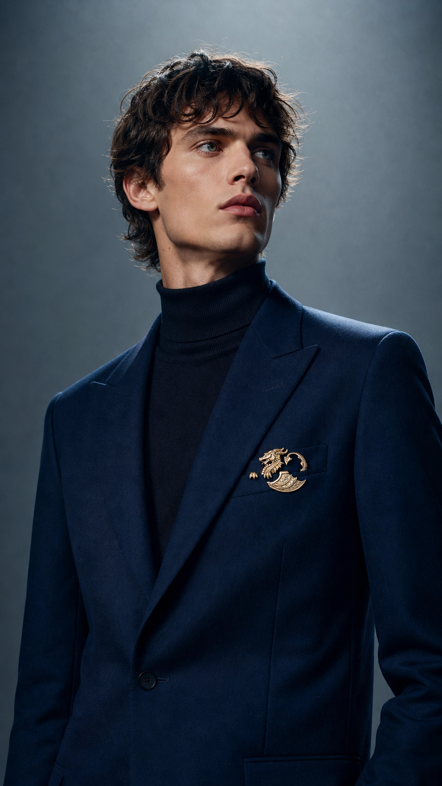 AI product shot of Dragon Pocket Square™