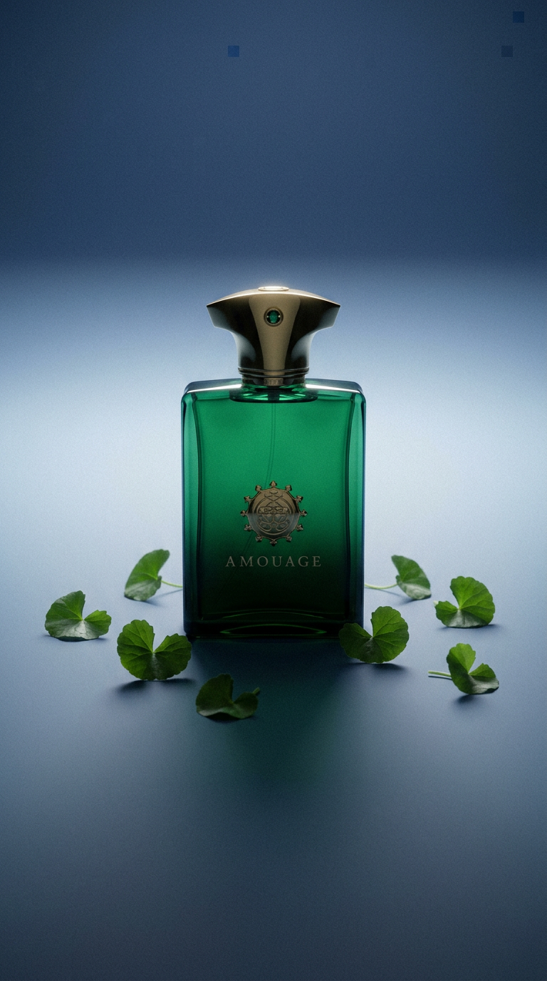 AI product shot of Amouage Epic Man Eau de Parfum Sample for Him