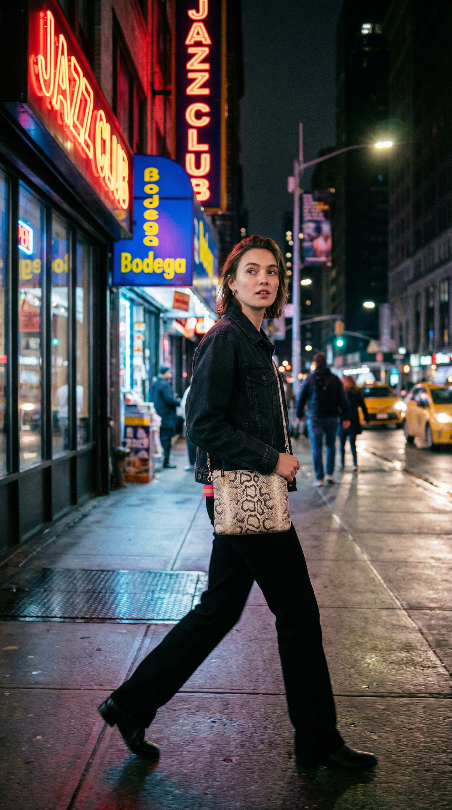 AI product shot of Alexis Crossbody - Snake