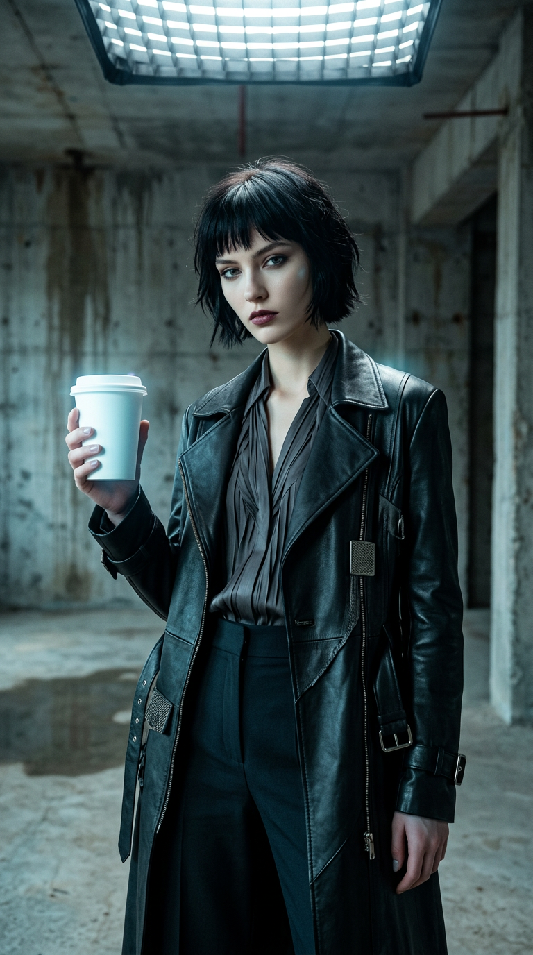 AI product shot of Keramik To-Go Becher mit weißem Silikon-Deckel | Brooklyn