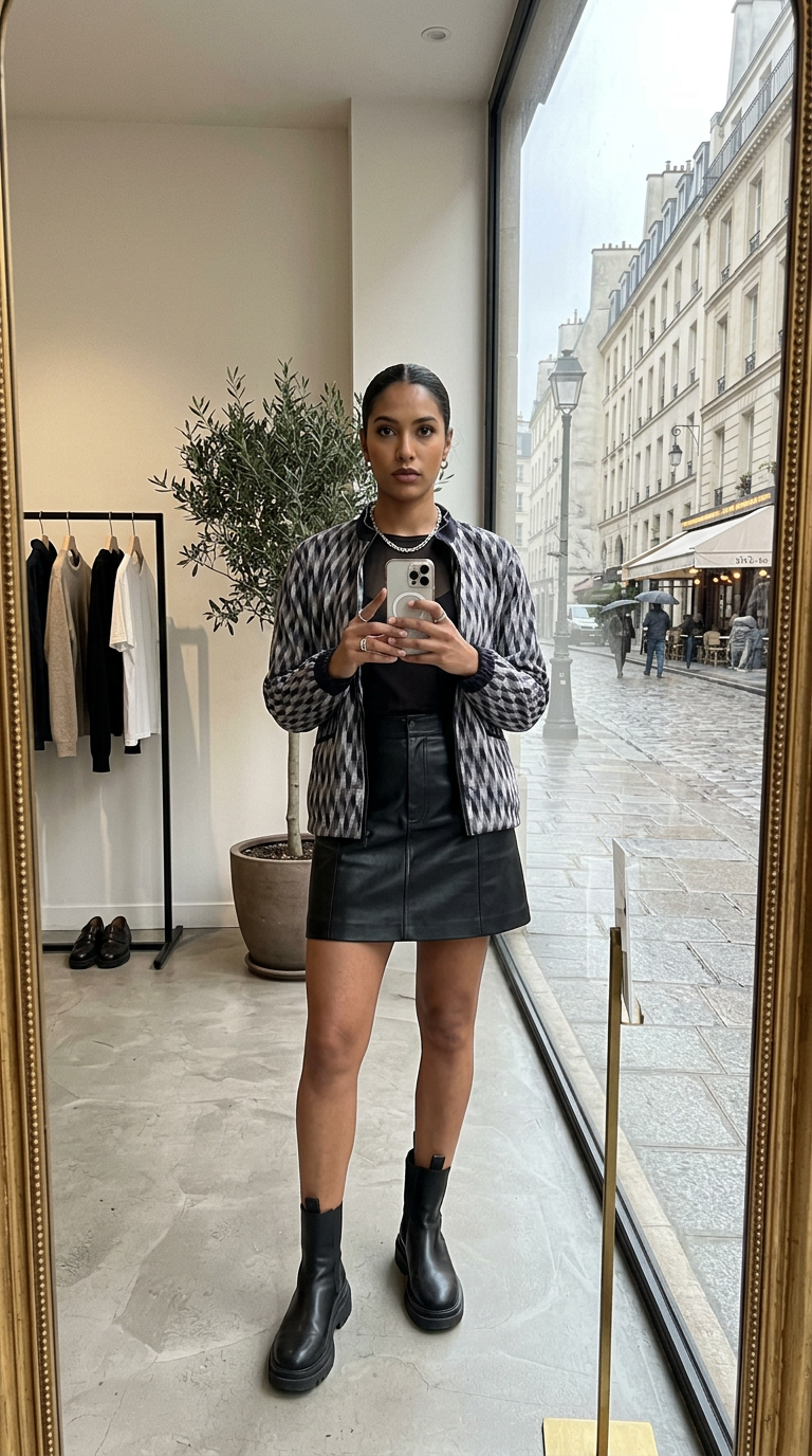 AI product shot of IkkaTri – Bomber Jacket