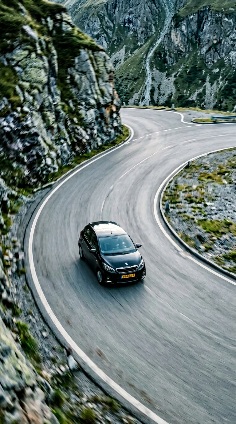 AI product shot of Peugeot 108