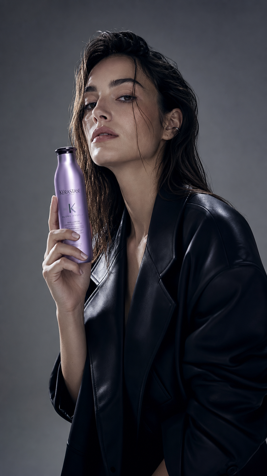 AI product shot of Pureology Hydrate Shampoo - For Dry or Color Treated Hair, Moisturizing Shampoo For Hydration & Softness, With Rose Extract & Green Tea, Vegan & Sulfate-Free