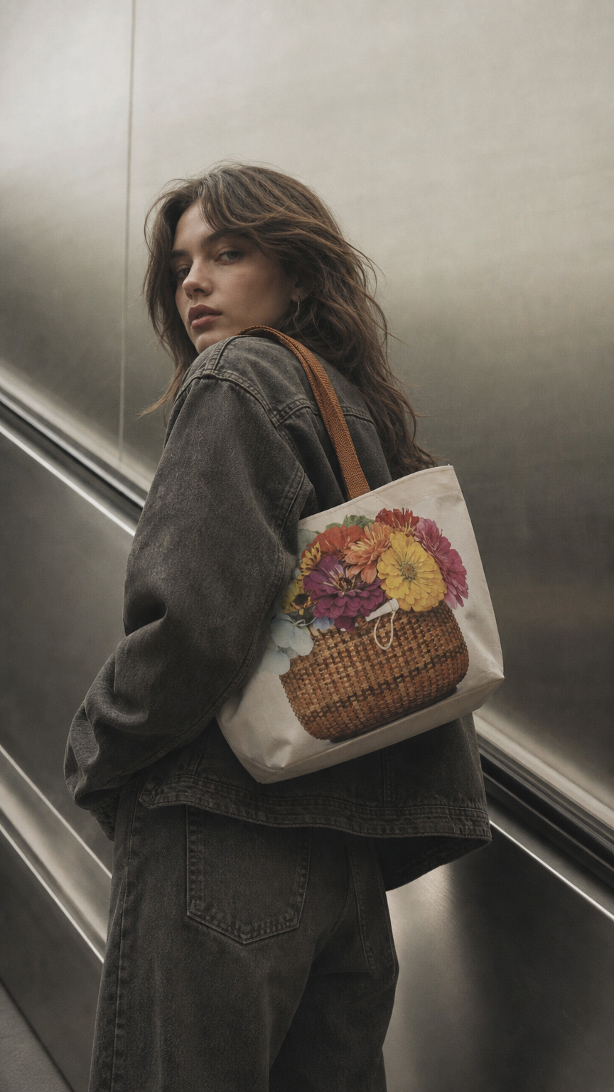 AI product shot of The Mixed Flower Basket