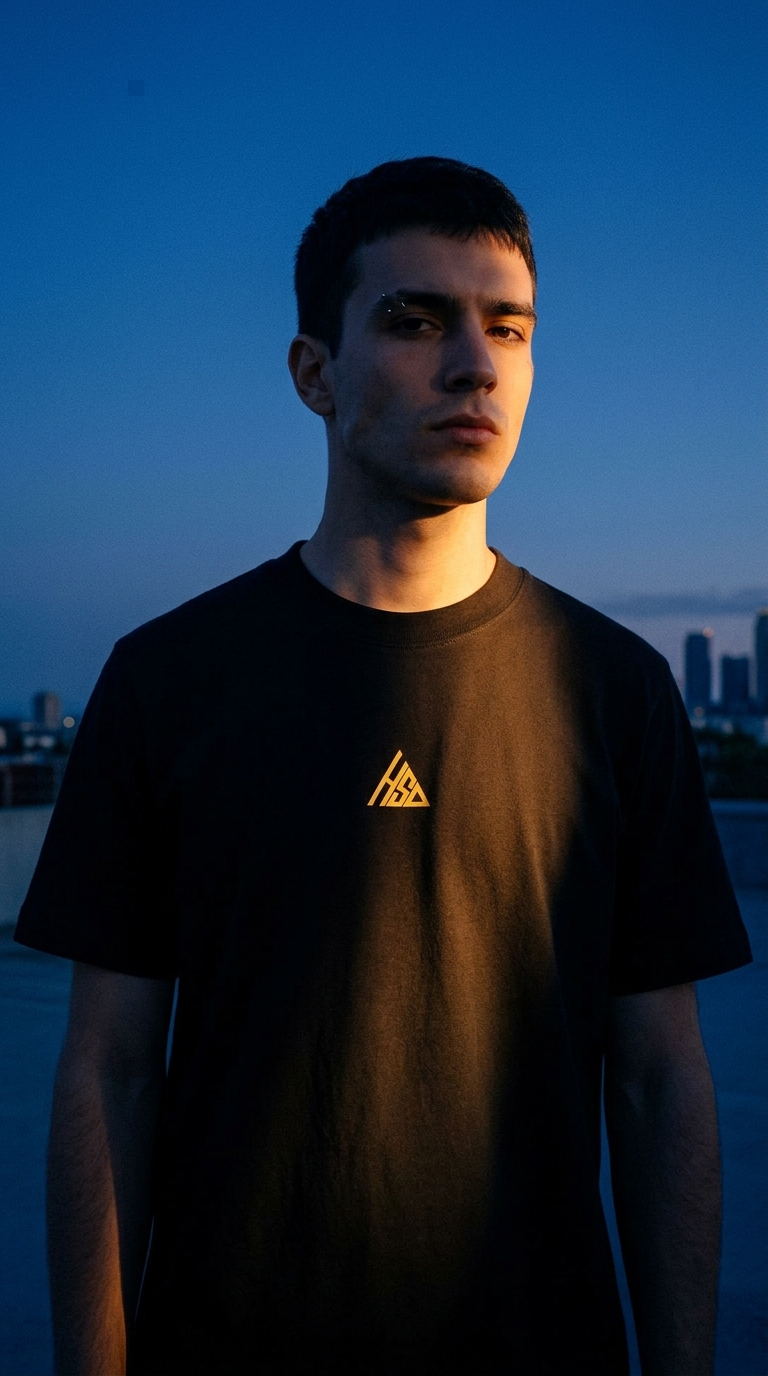 AI product shot of ETERNAL HARDSTYLE | Heavy Oversized Shirt