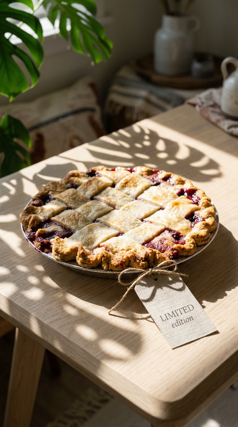 AI product shot of Mixed Berry Pie