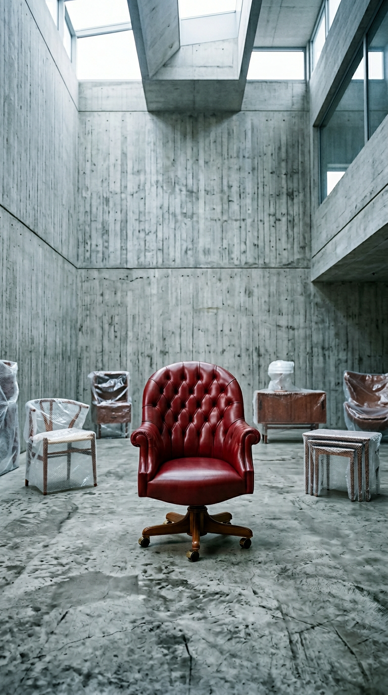 AI product shot of Office armchair “NAPOLEON”