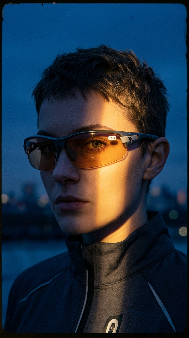 AI product shot of PHO Photochromic High Definition Bifocal Lens - with assorted frame colour choices