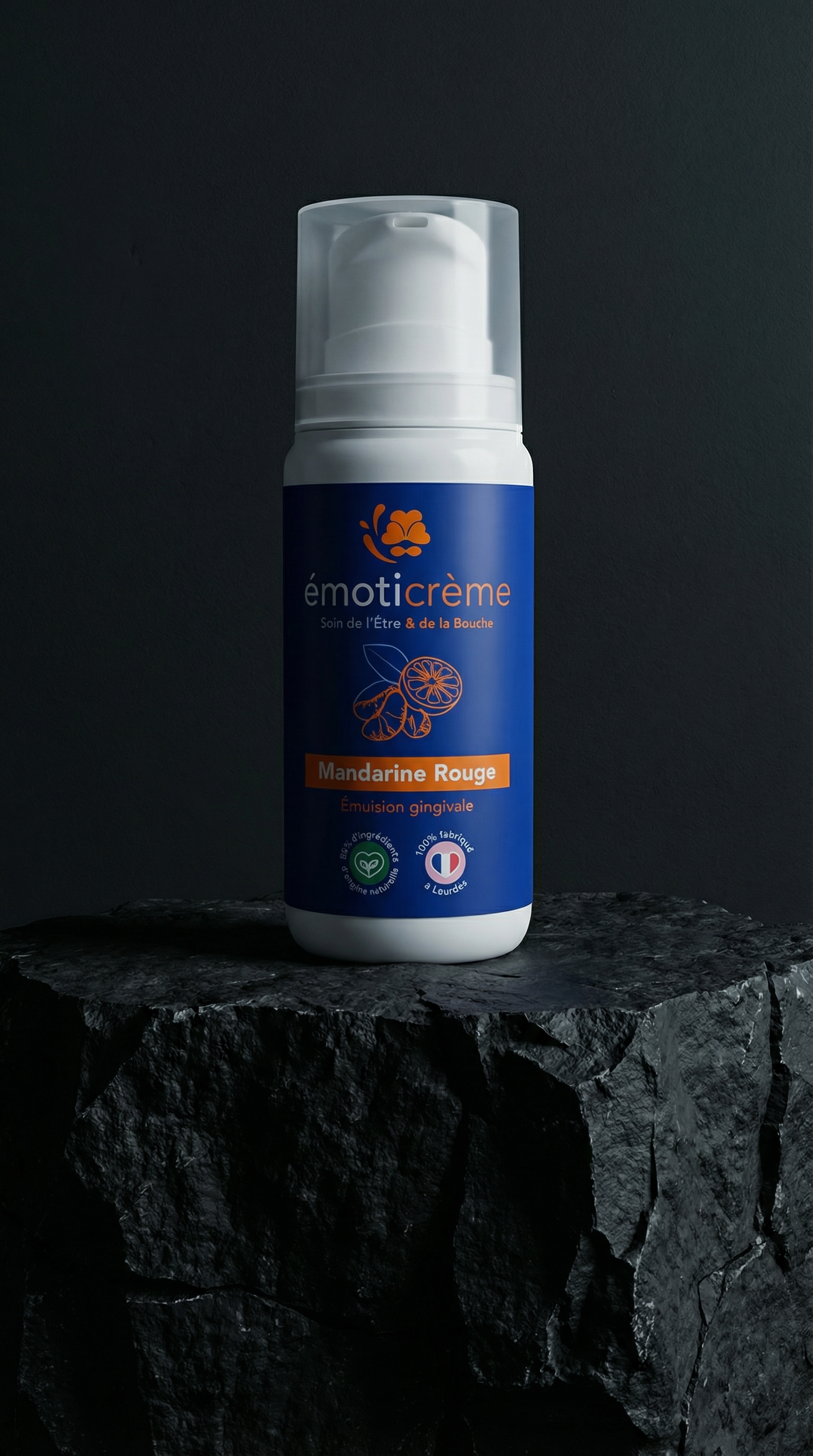 AI product shot of Émoticrème® Mandarine Rouge