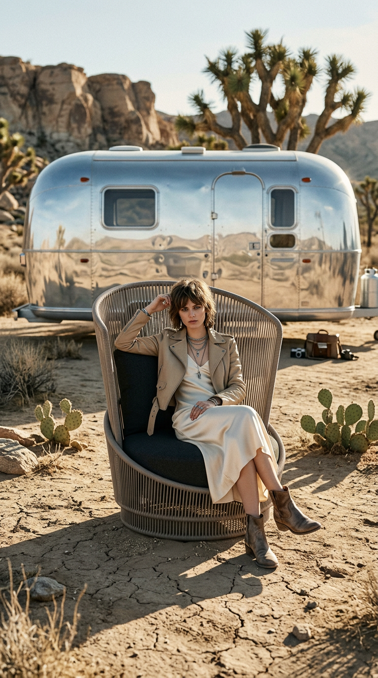 AI product shot of Glow Fotel - obrotowy fotel ogrodowy