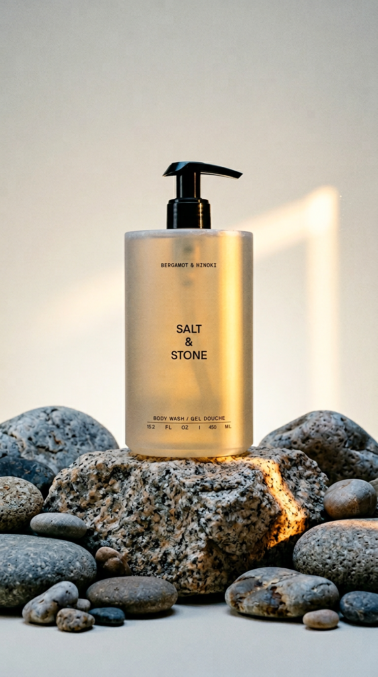 AI product shot of Body Wash